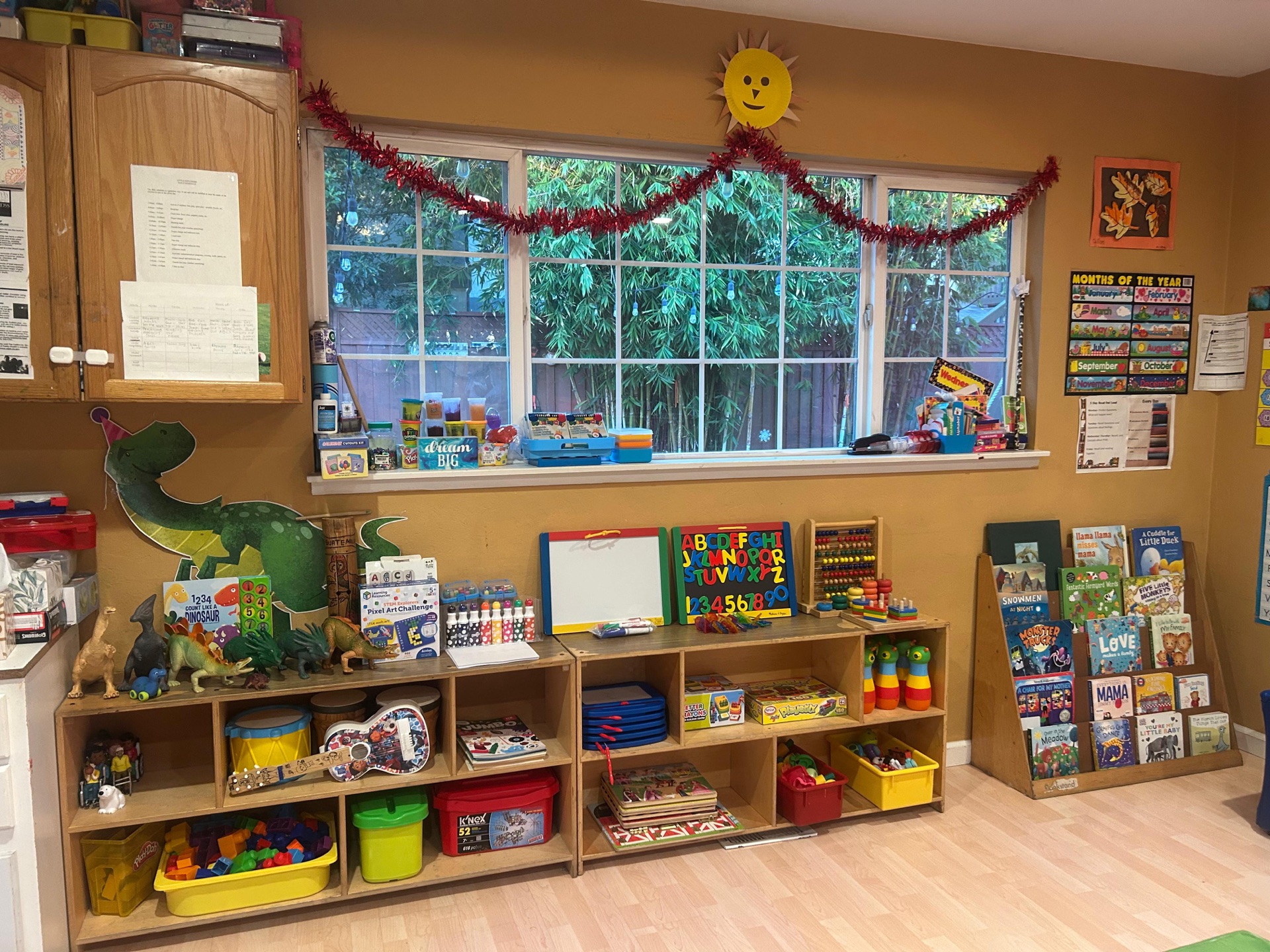 Indoor childcare play space at Little Explorer Family Childcare in San Jose